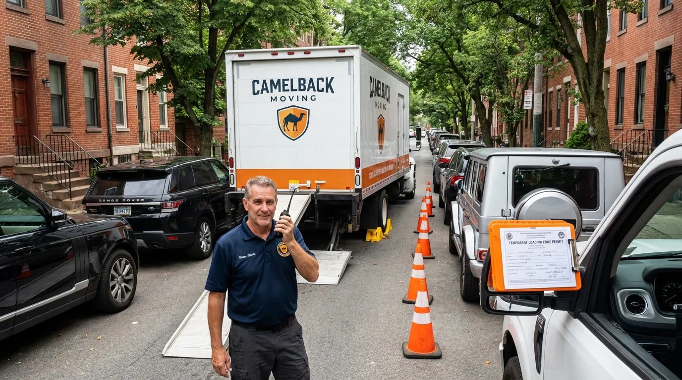 City street loading permit setup in Schnecksville, PA